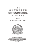 De ontdekte schyndeugd, David Lingelbach