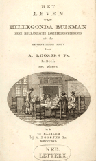 Het leven van Hillegonda Buisman, Adriaan Loosjes