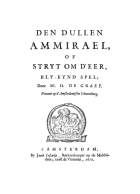 Den dullen ammirael, of Stryt om d'eer, Félix Lope de Vega