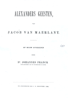 Alexanders geesten, Jacob van Maerlant