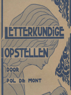 Eenigen letterkundige opstellen, Pol de Mont