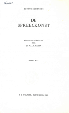 De spreeckonst, Petrus Montanus