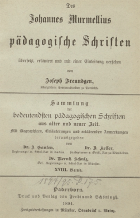 Pädagogische Schriften, Joannes Murmellius