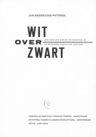 Wit over zwart, Jan Nederveen Pieterse