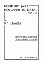Honderd jaar Hollands in Natal, G.S. Nienaber