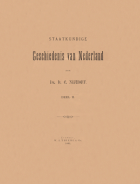 Staatkundige geschiedenis van Nederland. Deel 2, Dirk Christiaan Nijhoff