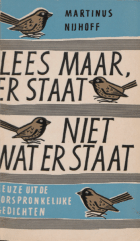 Lees maar, er staat niet wat er staat, Martinus Nijhoff