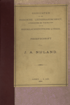 Gedichten uit het Haagsche liederhandschrift, J. Aleida Nijland