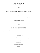 De vrouw en de nieuwe litteratuur, J.J. van Oosterzee