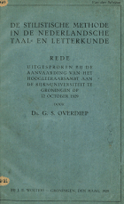 Stilistische grammatica van het moderne Nederlandsch, G.S. Overdiep