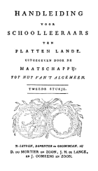 Handleiding voor schoolleeraars ten platten lande. Deel 2, Bernard Heinrich Overberg