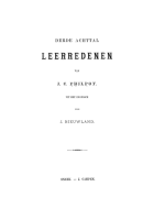 Derde achttal leerredenen, J.C. Philpot