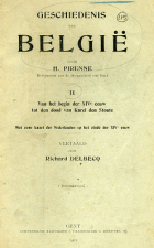 Geschiedenis van België. Deel 2, Henri Pirenne