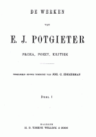 De werken. Deel 2. Proza 1837-1845. Tweede deel, E.J. Potgieter