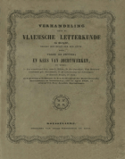 Verhandeling over de Vlaemsche letterkunde in België, sedert het begin der XIXe eeuw, Frans De Potter