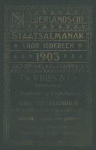 Nederlandsche staatsalmanak voor iedereen. Jaargang 1903, H. Tz. Pyttersen