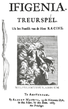 Ifigenia, Jean Baptiste Racine