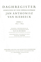 Daghregister. Deel 1. 1651-1655, Jan van Riebeeck