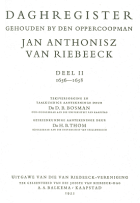 Daghregister. Deel 2. 1656-1658, Jan van Riebeeck