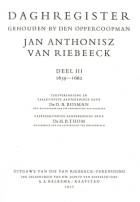 Daghregister. Deel 3. 1659-1662, Jan van Riebeeck