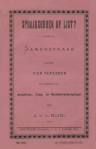 Spraakgebrek of list?, J. v.d. Rijn