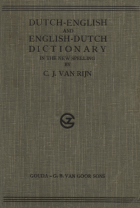 Dutch-English and English-Dutch dictionary for South Africa and Europe, C.J. van Rijn