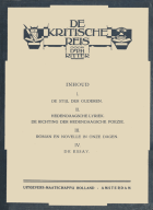 De kritische reis, P.H. Ritter