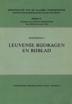 Bibliografie van de Vlaamse Tijdschriften. Reeks 2. Vlaamse niet-literaire tijdschriften van 1886 tot en met 1961. Aflevering 2. Leuvense Bijdragen en Bijblad, Hilda van Assche, Rob. Roemans