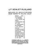 Uit Sowjet-Rusland, Henriette Roland Holst-van der Schalk