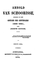 Arnold van Schoorisse, episode uit den opstand der Gentenaers (1382-1385). Deel 1, Joseph Ronsse