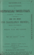 Geef ons heden ons dagelijksch brood, Felix van de Sande