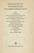 Statische of dynamische taalbeschrijving?, H. Schultink