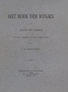 Het  boek der kusjes, Janus Secundus