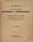 Dictionnaire Historique et Géographique. Tome premier, Eugène de Seyn