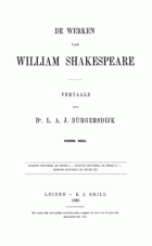 De werken van William Shakespeare. Deel 4, William Shakespeare