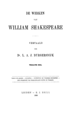 De werken van William Shakespeare. Deel 12, William Shakespeare