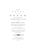 Het leven is een droom, Arend Fokke Simonsz