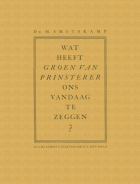 Wat heeft Groen van Prinsterer ons vandaag te zeggen?, H. Colijn, Hendrik Smitskamp