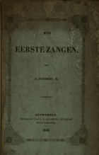 Myne eerste zangen, August Snieders