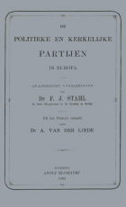 De politieke en kerkelijke partijen in Europa, Friedrich Julius Stahl