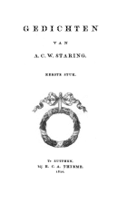 Gedichten, A.C.W. Staring