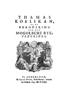 Thamas Koelikan, of de verovering van het Mogolsche rijk, Frans van Steenwijk