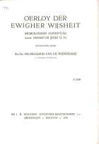 Oerloy der ewigher wijsheit, Henricus Suso
