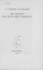 De doode die zich niet verhing, Fernand Toussaint van Boelaere