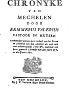 Chronycke van Mechelen, Remmerus Valerius