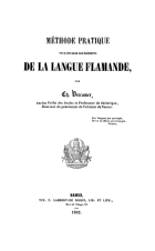 Méthode pratique de la langue Flamande, Charles Vercamer