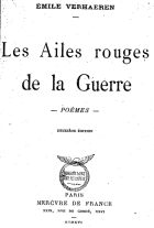 Les ailes rouges de la guerre, Emile Verhaeren