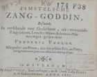 D'Amstelsche zang-goddin, F. Verloo