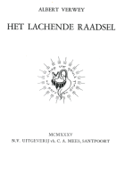 Het lachende raadsel, Albert Verwey