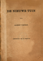 De nieuwe tuin, Albert Verwey